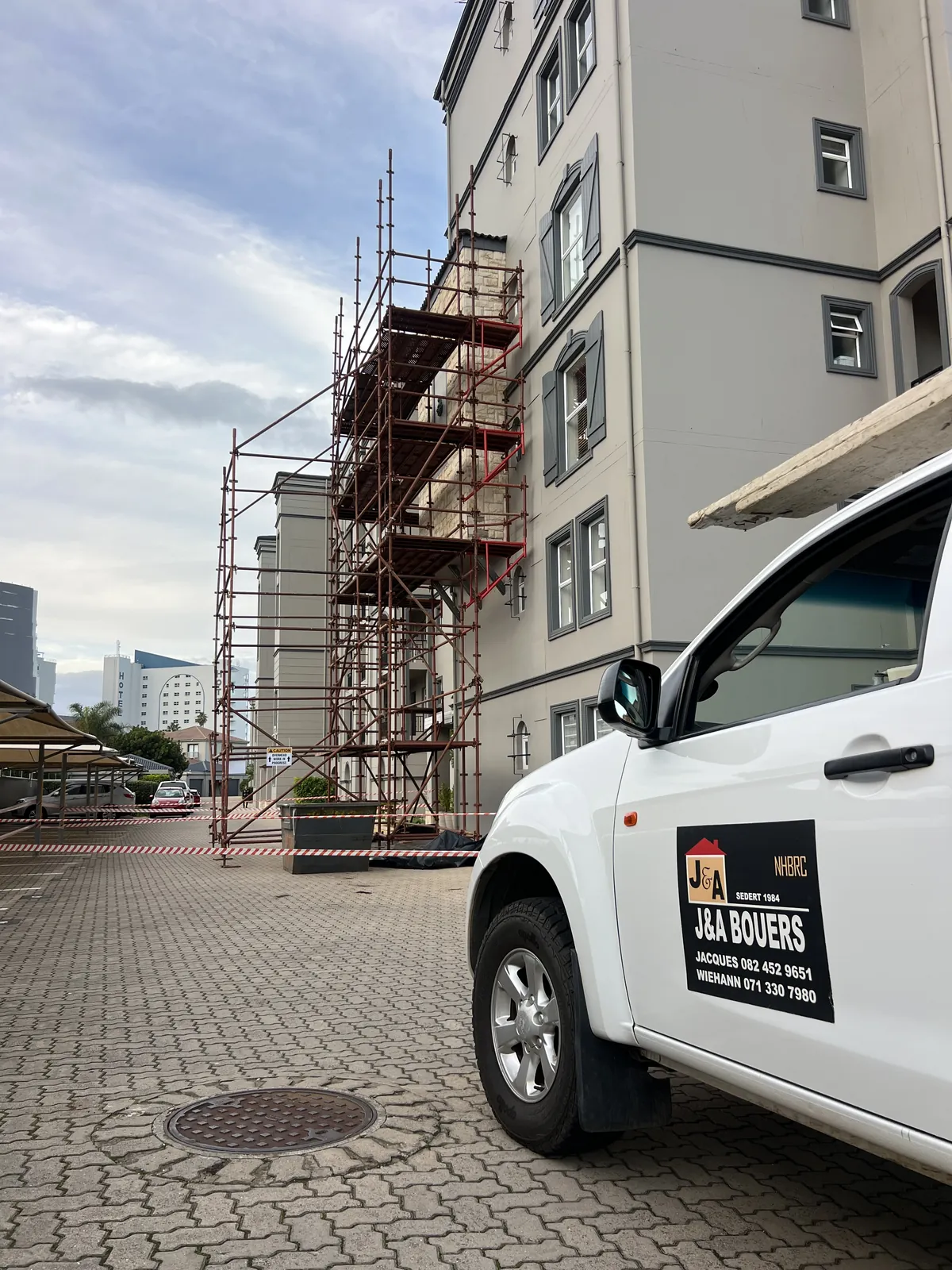 J&A Bouers on site at Portobello