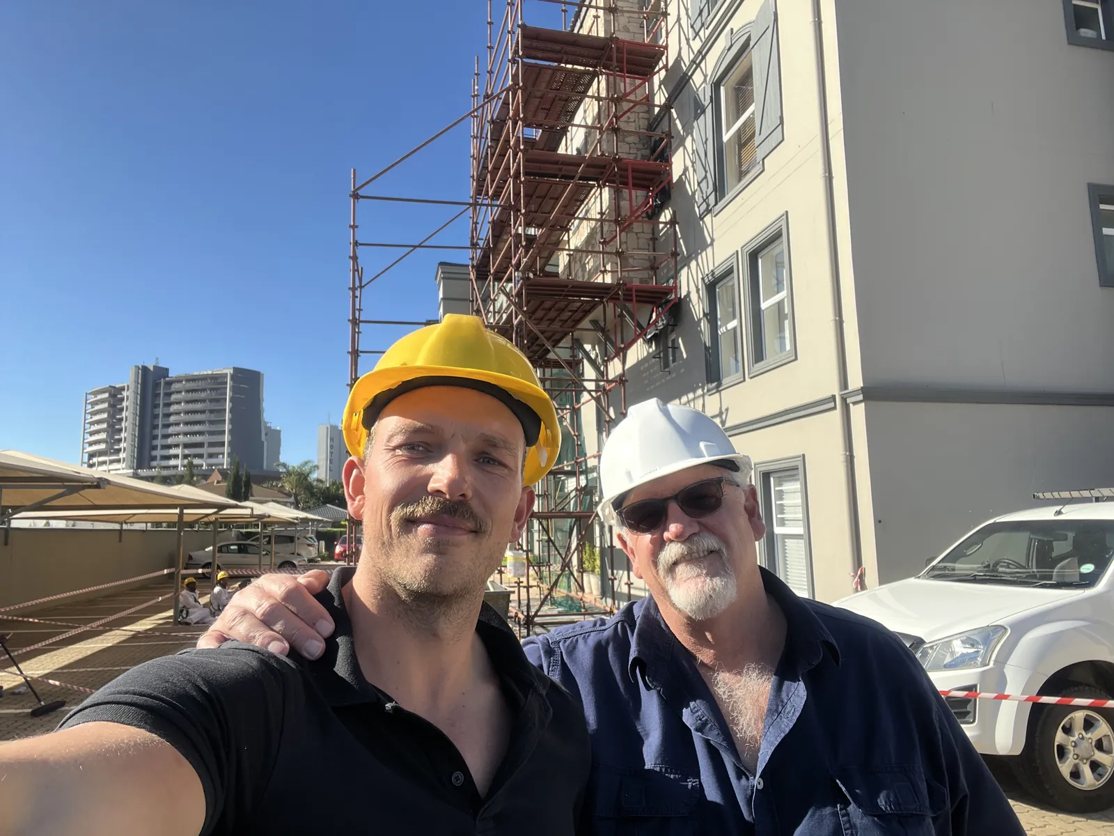 Wiehann and Jacques on site